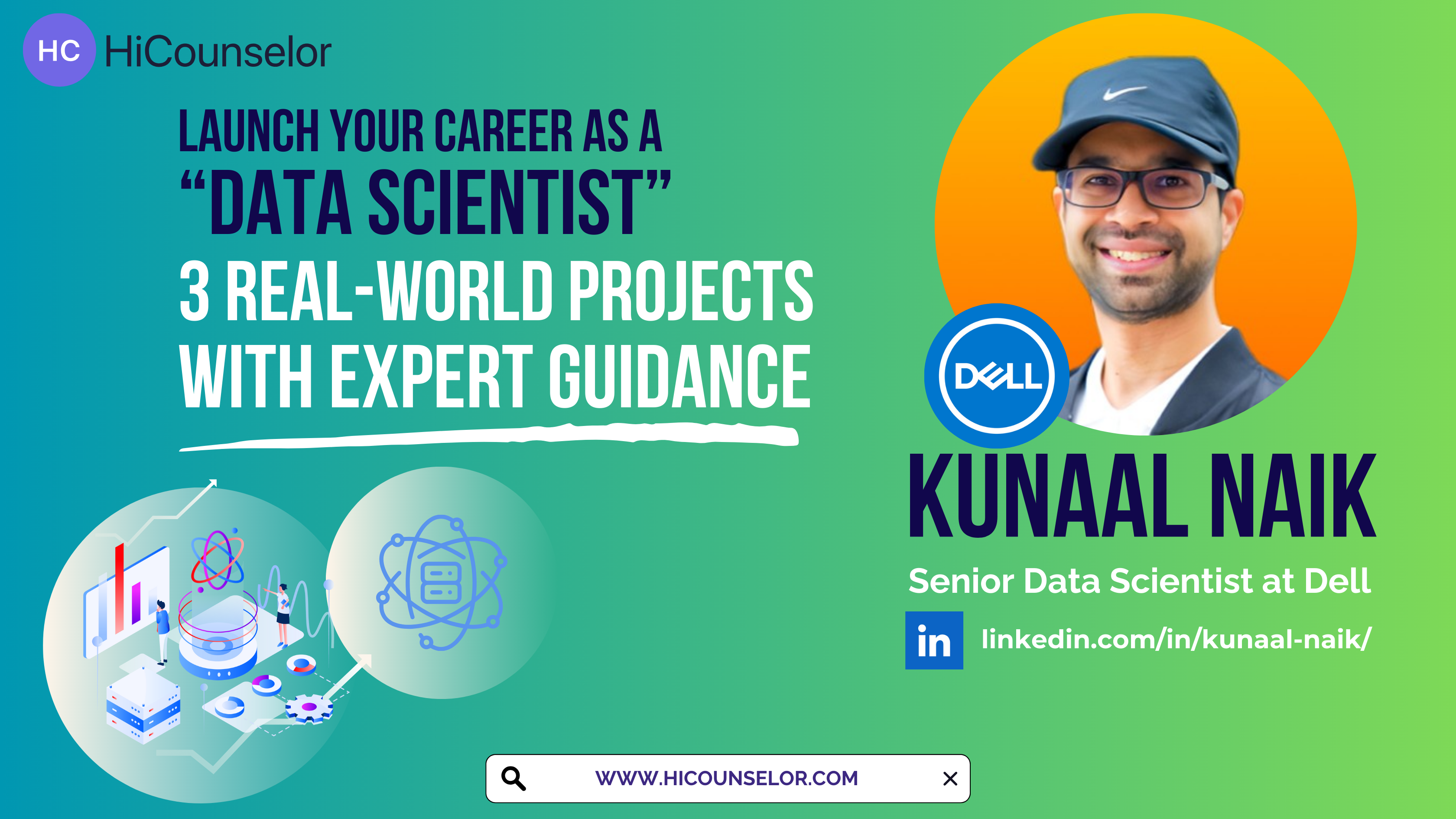 Launch Your Career as a Data Scientist: 3 Real-World Projects with Expert Guidance