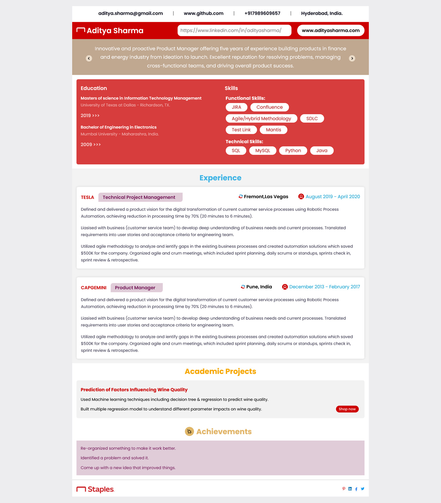 staples-resume-template