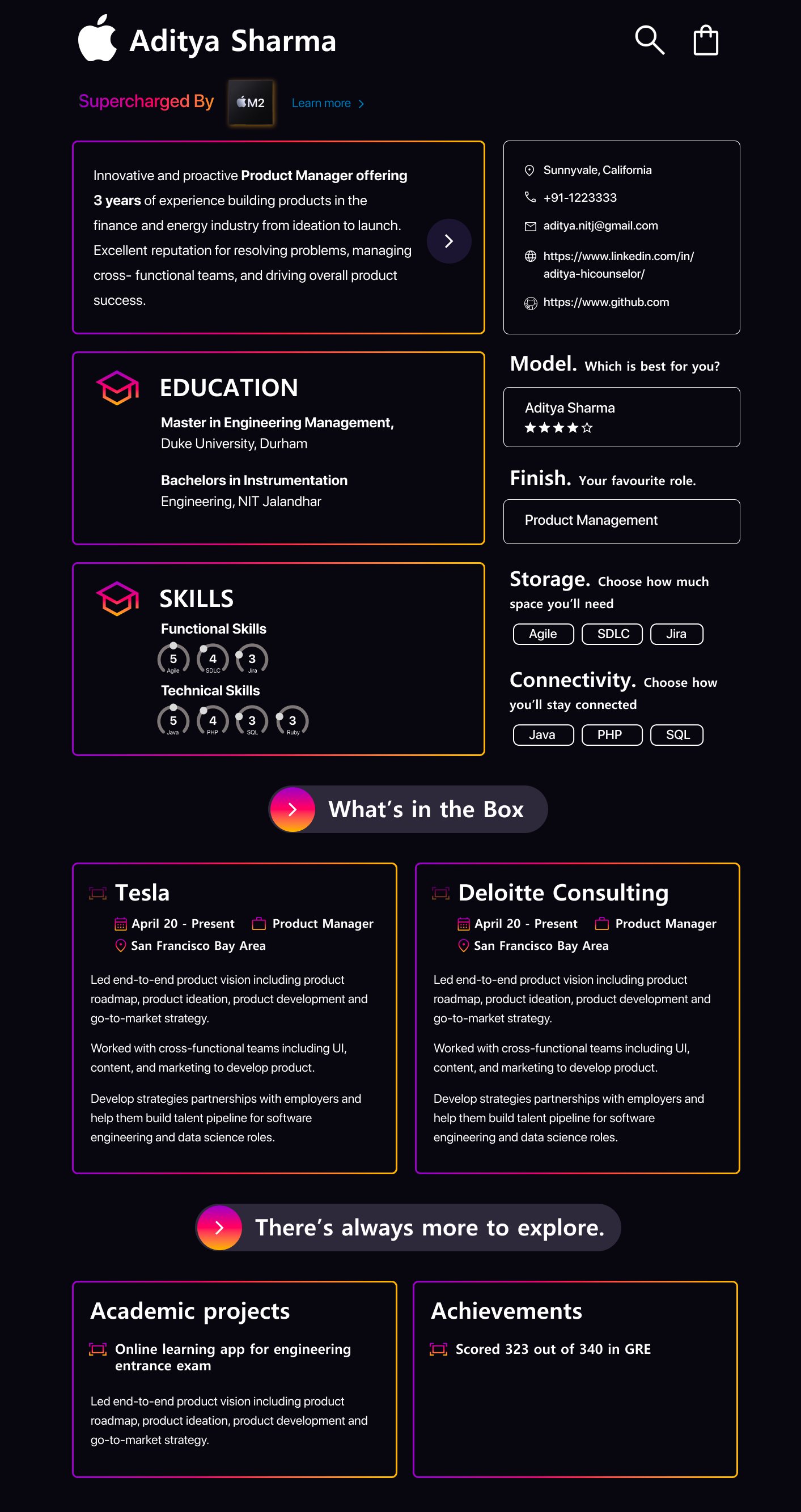 apple keynote resume template